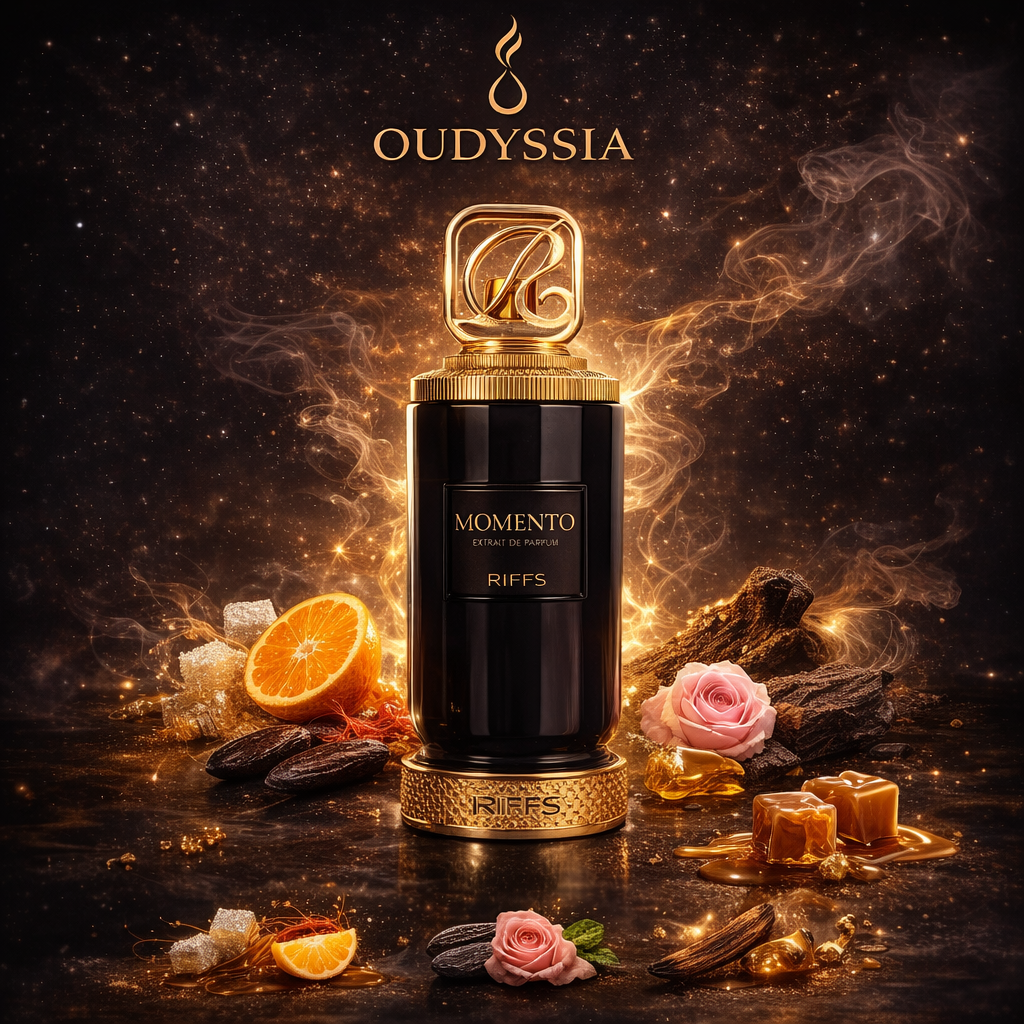Momento Riiffs – Rose Oud Saffron Caramel Extrait | Oudyssia