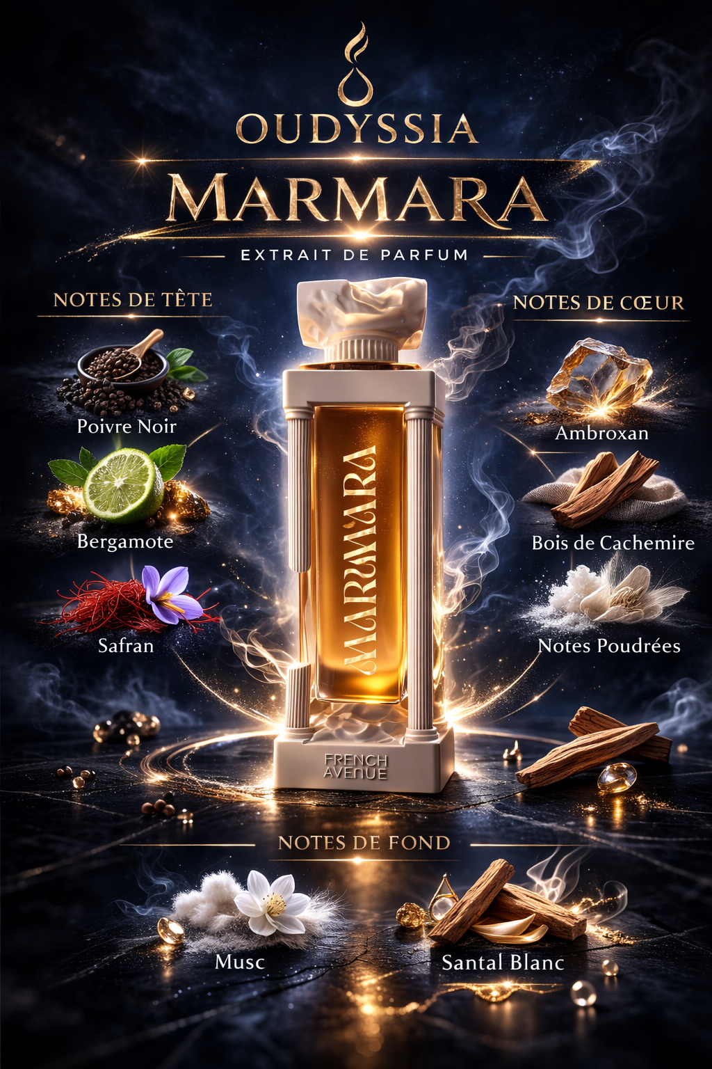 French Avenue Marmara Extrait de Parfum 100ml | Insp Purpose 50