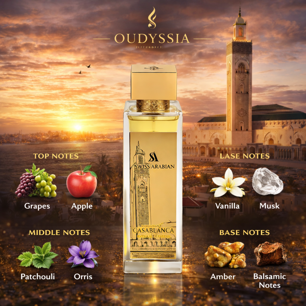 Essence of Casablanca – Swiss Arabian | Inspired by Elegant vanilla Amber Scents