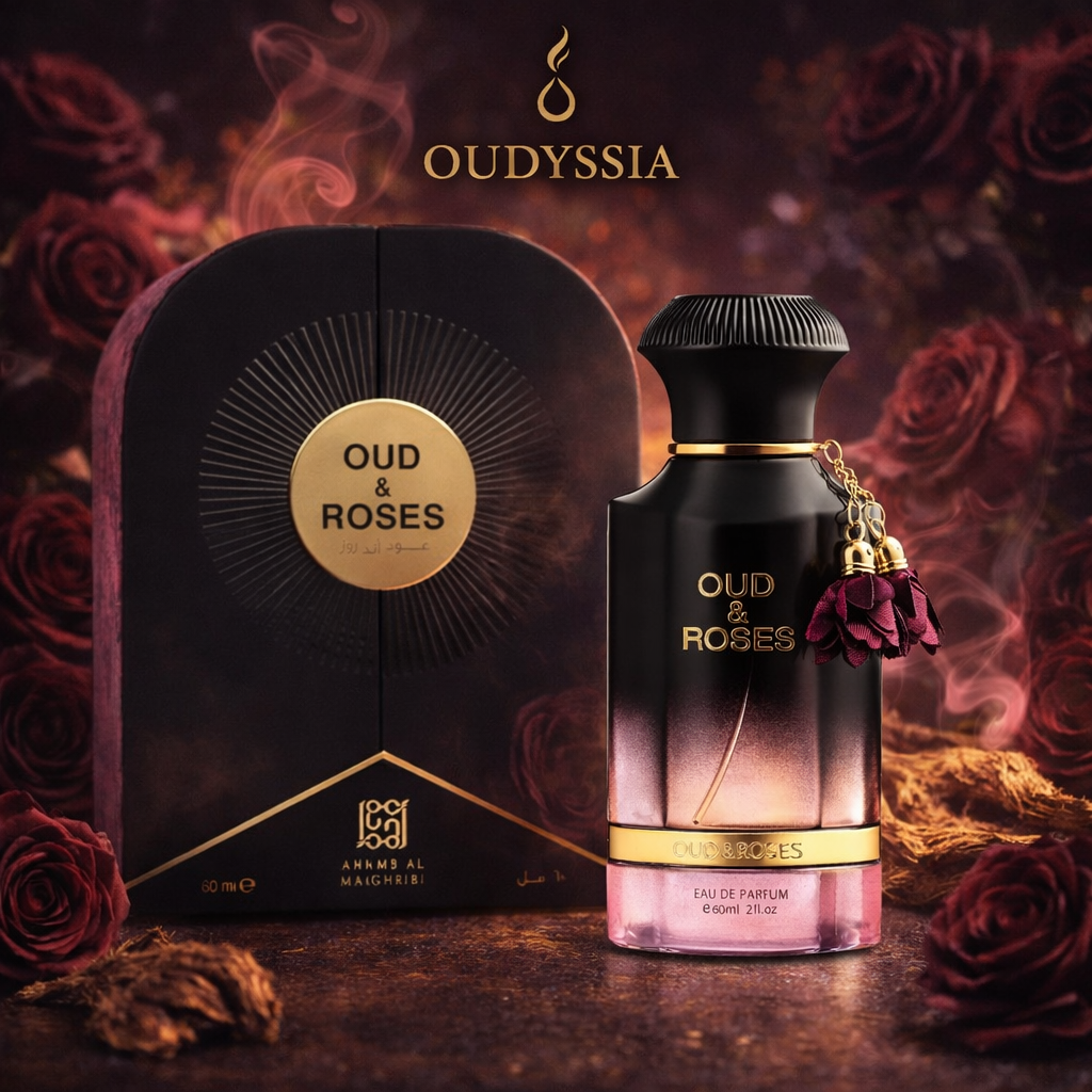 Oud & Rose Ahmed Al Maghribi Eau de Parfum – Rose Oud Oriental Luxury