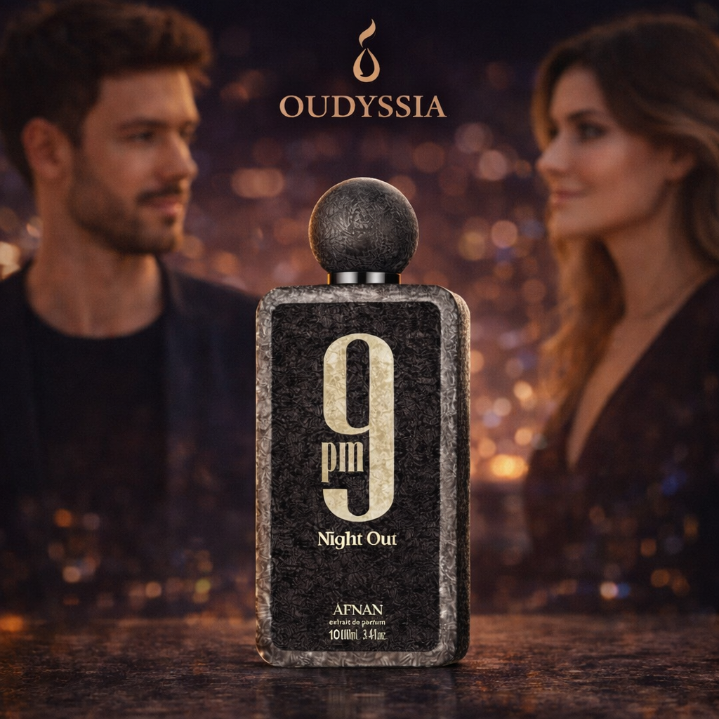 9 PM Night Out Afnan Extrait de Parfum – Fruity Spicy Suede Night Scent