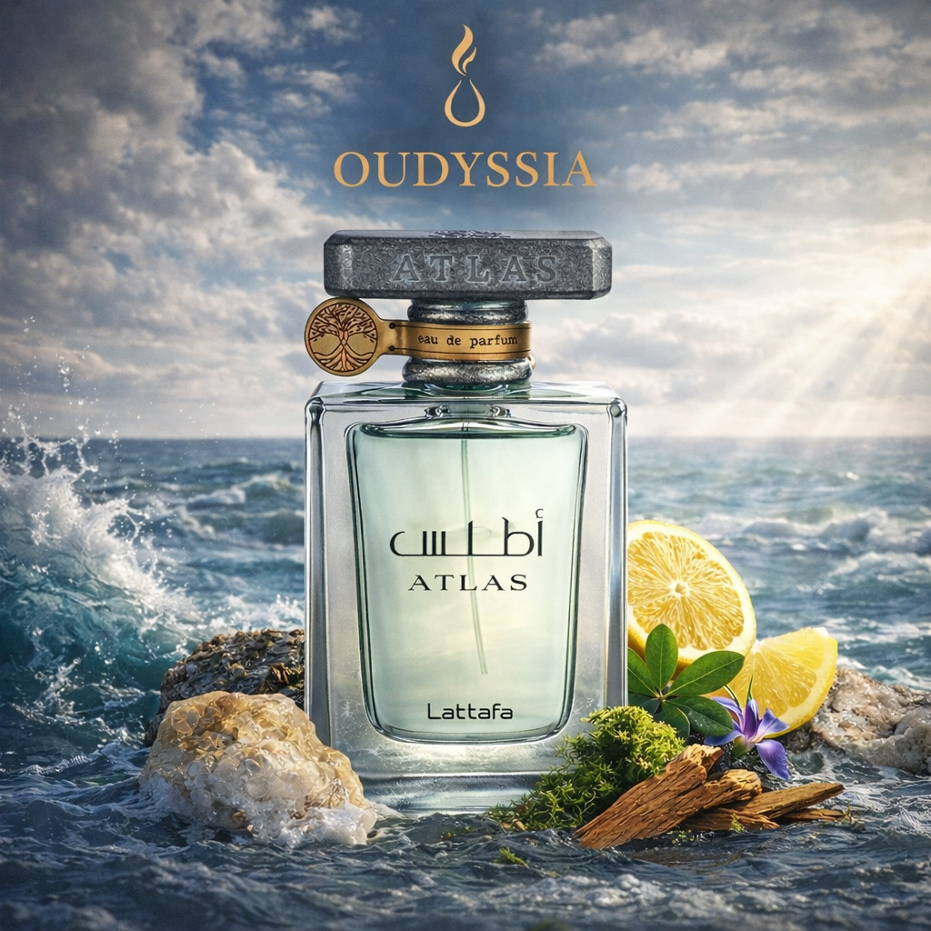 Atlas Lattafa  – Powerful Marine Ambergris Fragrance Inspired by Orto Parisi Megamare